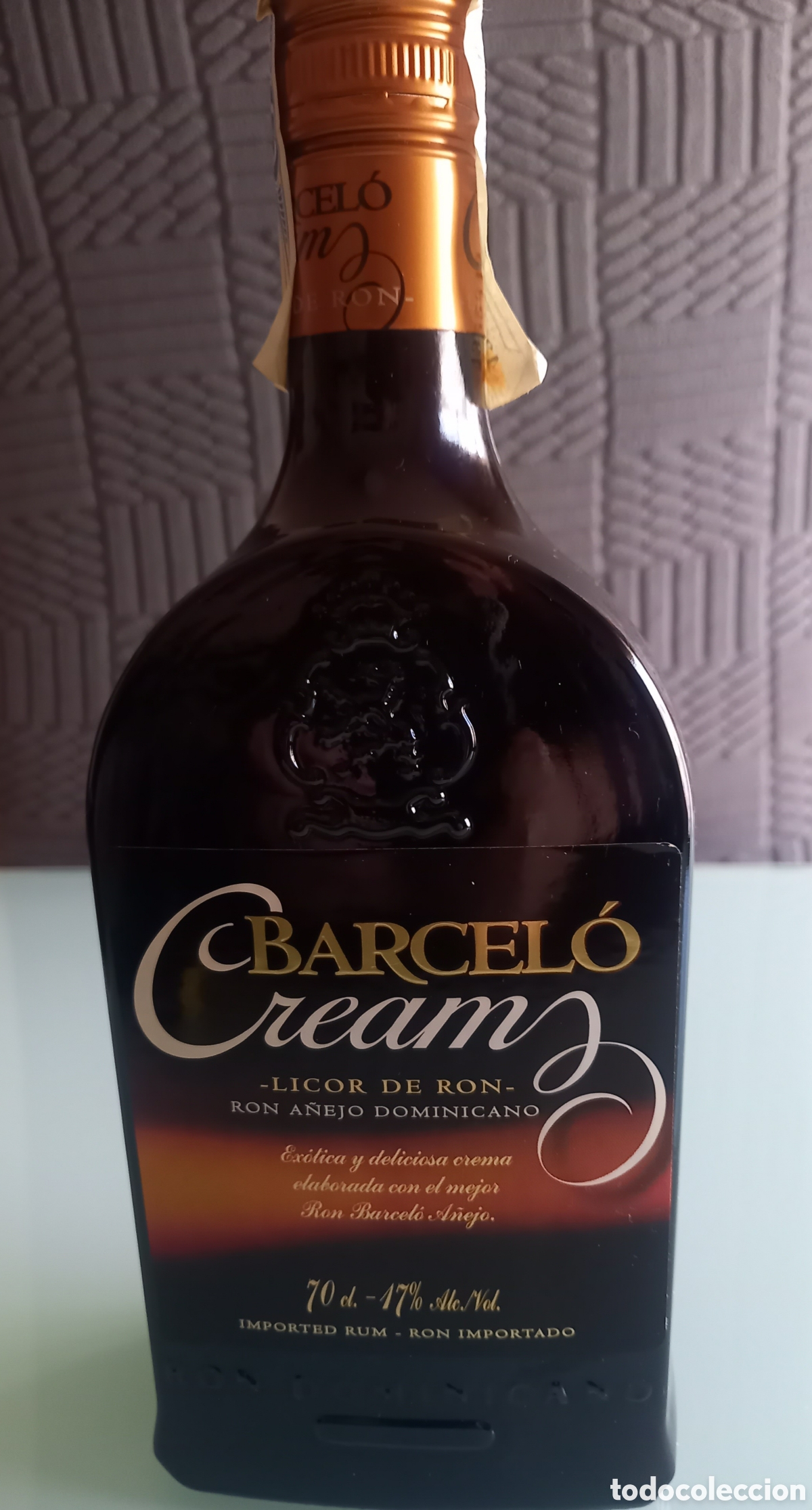 Coleccionismo de vinos y licores: Antigua Botella Barcel&oacute; Cream - A&ntilde;os 90 / 2000 - Con Precinto Fiscal Azul FNMT - Colecci&oacute;n Vintage