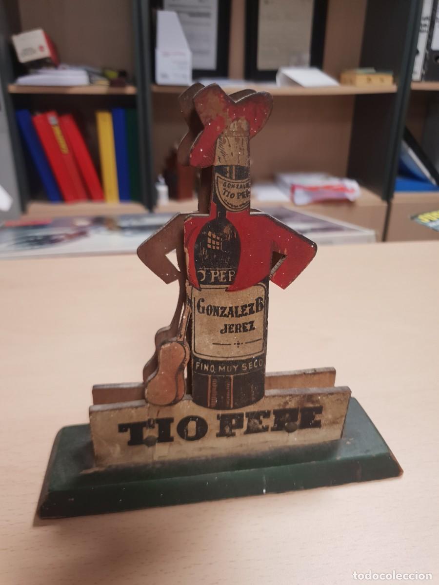 Coleccionismo de vinos y licores: Servilletero madera bodegas gonzalez byass tio pepe