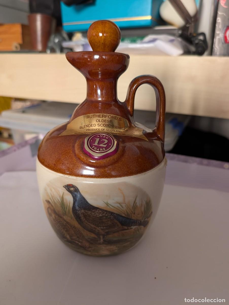 Coleccionismo de vinos y licores: Jarra Whisky Rutherford's Thistle A&ntilde;os 90 (vacia)