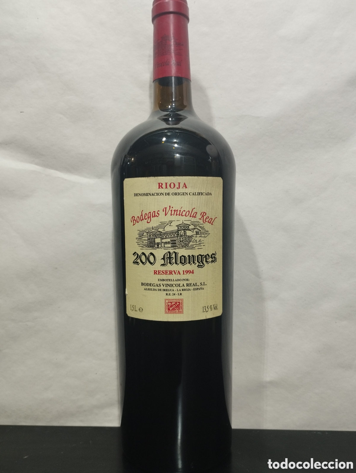 Coleccionismo de vinos y licores: 200 Monjes Reserva 1994 Magnum 1,5 L &ndash; Bodegas Vin&iacute;cola Real &ndash; Rioja