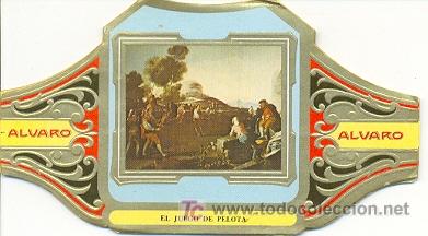 Vitolas de colecci&oacute;n: 14-634. Alvaro. Cuadros Pintores Espa&ntilde;oles. serie II Goya