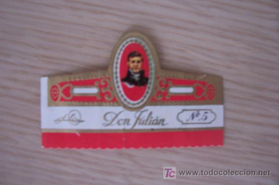 Vitolas de colecci&oacute;n: VITOLA PUROS DON JULIAN N&ordm; 5