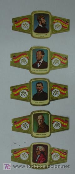 Vitolas de colecci&oacute;n: LOTE 5 VITOLAS ALVARO. SERIE ESCULTORES.
