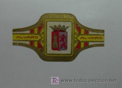 Vitolas de colecci&oacute;n: VITOLA. ALVARO. SERIE ESCUDOS PROVINCIAS DE ESPA&Ntilde;A, C&Aacute;CERES.