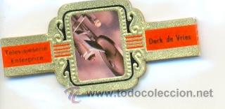 Vitolas de colecci&oacute;n: 14-860. Vitolas Derk de Vries. Enterprice, serie TV, roja, 12 vitolas