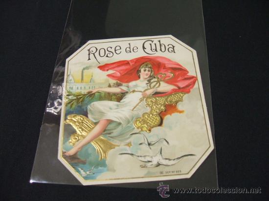 Vitolas de colecci&oacute;n: LITOGRAFIA DE TABACOS - ROSE DE CUBA - Foto 1