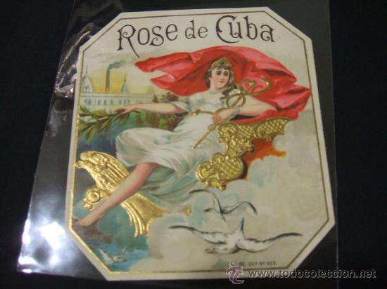 Vitolas de colecci&oacute;n: LITOGRAFIA DE TABACOS - ROSE DE CUBA - Foto 2