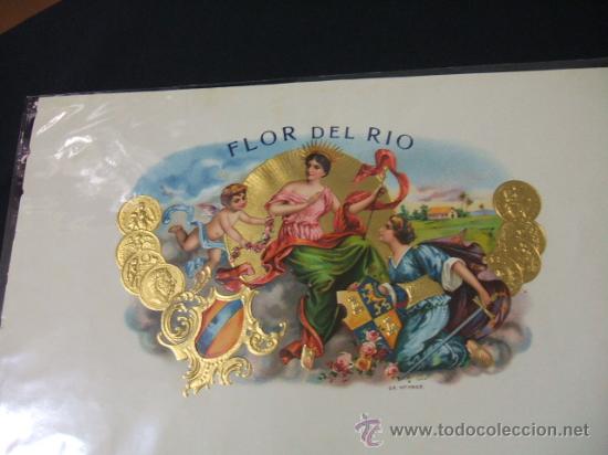 Vitolas de colecci&oacute;n: LITOGRAFIA DE TABACOS - FLOR DE RIO - Foto 2