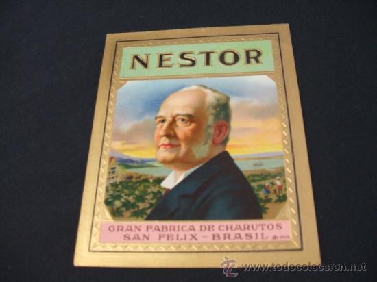 Vitolas de colecci&oacute;n: LITOGRAFIA DE TABACOS - NESTOR - Foto 1