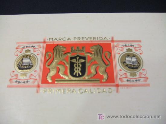 Vitolas de colecci&oacute;n: LITOGRAFIA DE TABACOS - MARCA PREVERIDA - - Foto 2