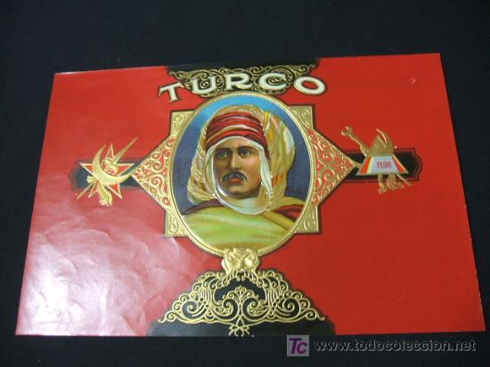Vitolas de colecci&oacute;n: LITOGRAFIA DE TABACOS - TURCO - Foto 1