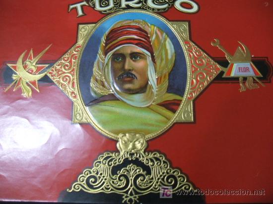 Vitolas de colecci&oacute;n: LITOGRAFIA DE TABACOS - TURCO - Foto 2