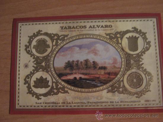 Vitolas de colecci&oacute;n: VITOLA DE PUROS ALVARO DEL A&Ntilde;O 2001 SERIE DE 6 LAMINAS N&ordm; 6/6