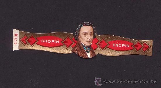 Collection cigar bands: VITOLA ANTIGUA - TEM&Aacute;TICA RETRATOS DE PERSONAJES - CHOPIN