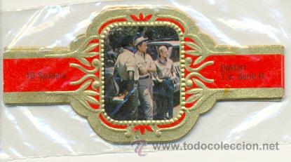 Vitolas de colecci&oacute;n: 14-1500. Vitolas Spanera. Daktari TV. roja. 10 vit. FM serie D.