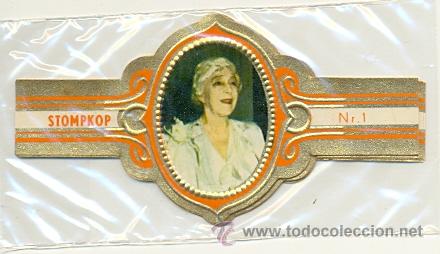 An&eacute;is de charuto de cole&ccedil;&atilde;o: 14-1519. Vitolas Stompkop. Reina Elisabeth de B&eacute;lgica. 5 vit. FM. naranja
