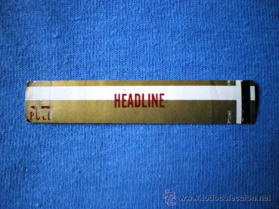 Vitolas de colecci&oacute;n: VITOLA CLASICA HEADLINE - Foto 1