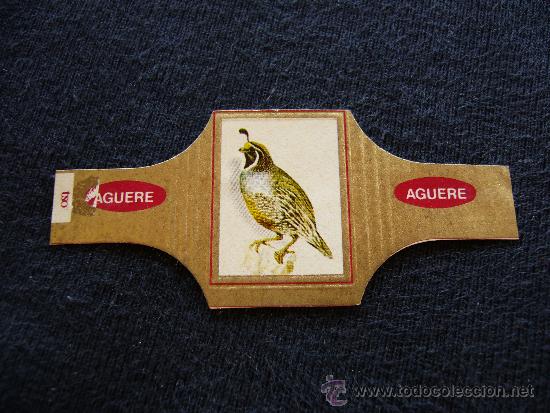 Collection cigar bands: Vitola Aguere. N&ordm; 95-96. Col&iacute;n de California.