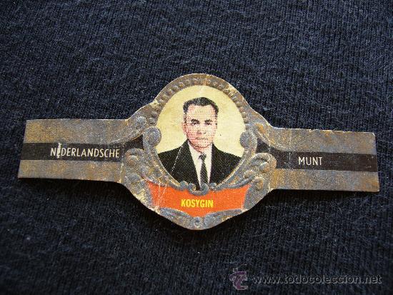 Collection cigar bands: Vitola N&ordm;63. Nederlandsche Munt. Kosygin.