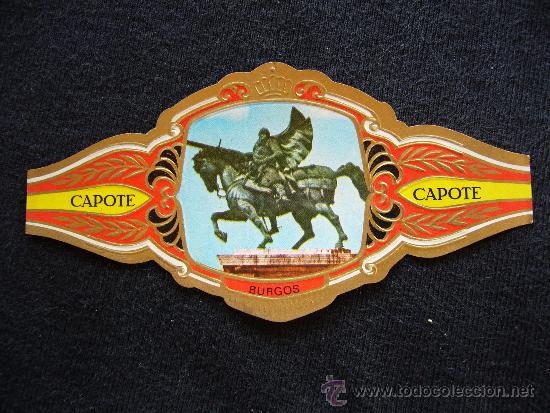 Collection cigar bands: Vitola Capote. N&ordm; 23. Burgos.