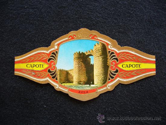 Collection cigar bands: Vitola Capote. N&ordm; 21. &Aacute;vila.