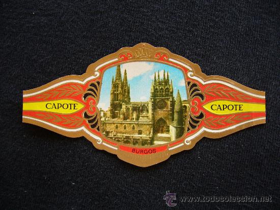 Sammlung von Banderolen: Vitola Capote. N&ordm; 22. Burgos.