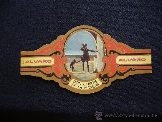 Sammlung von Banderolen: Vitola Tabacos &Aacute;lvaro. N&ordm;. 73. Don Quijote de la Mancha.