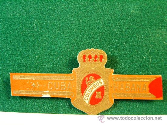 Vitolas de colecci&oacute;n: COLUMBUS - HABANA - CUBA - SIN NUMERO - ANTIGUA VITOLA CLASICA - SIGUE ...