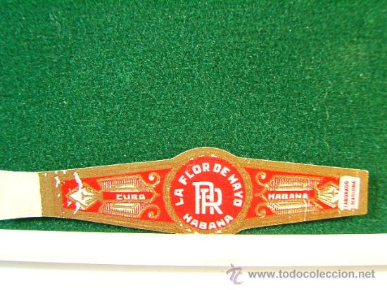 Vitolas de colecci&oacute;n: LA FLOR DE MAYO -A.R. -HABANA -CUBA -SIN NUMERO -ELABORADO A MAQUINA-ANTIGUA VITOLA CLASICA-SIGUE...