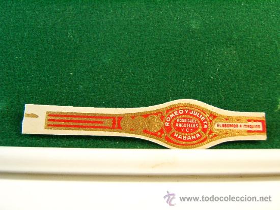 Vitolas de colecci&oacute;n: ROMEO Y JULIETA-RODRIGUEZ ARGUELLES Y CIA-HABANA-ELABORADO A MAQUINA-ANTIGUA VITOLA CLASICA-SIGUE...