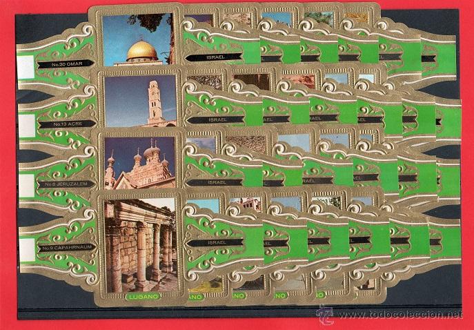 Vitolas de colecci&oacute;n: Vitolas. Serie completa (24 unid). Lugano. Israel serie 13 Gran formato. Excelente conservaci&oacute;n.