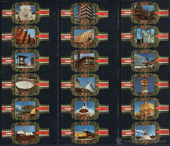 Sammlung von Banderolen: VITOLAS TAF - EXPOSICION INTERNACIONAL DE OSAKA 1970 (24 VITOLAS)