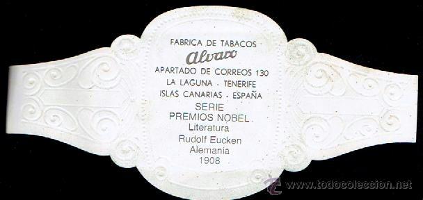 Vitolas de colecci&oacute;n: VITOLA ALVARO - RUDOLF EUCKEN - Foto 2