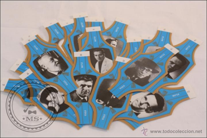 Vitolas de colecci&oacute;n: Colecci&oacute;n 24 Vitolas de Puros. Personajes C&eacute;lebres de B&eacute;lgica - Flor-fina - Buen Estado Conservaci&oacute;n