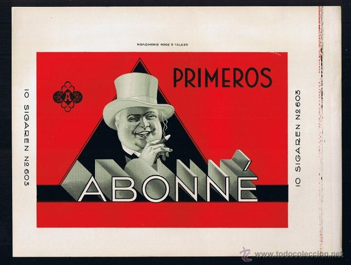 An&eacute;is de charuto de cole&ccedil;&atilde;o: HABILITACION -VISTA. TITULO: ABONN&Eacute; PRIMEROS. TEMA: HOMBRES, FUMADORES