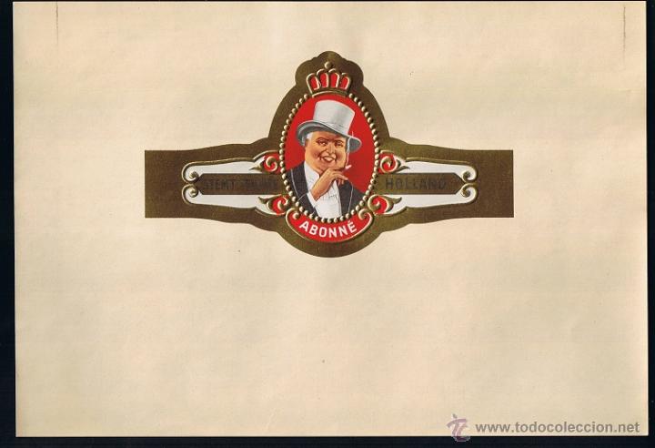 An&eacute;is de charuto de cole&ccedil;&atilde;o: HABILITACION -VISTA. TITULO: ABONN&Eacute;. TEMA: HOMBRES, FUMADORES