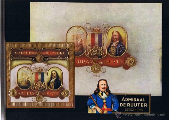 An&eacute;is de charuto de cole&ccedil;&atilde;o: HABILITACION.- VISTA + PAPELETA + TAPACLAVOS .-TITULO: ADMIRAAL DE RUUJTER. TEMA: HOMBRES