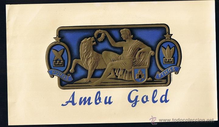 An&eacute;is de charuto de cole&ccedil;&atilde;o: HABILITACION -VISTA. TITULO: AMBU GOLD. TEMA: HOMBRES, ROMANOS