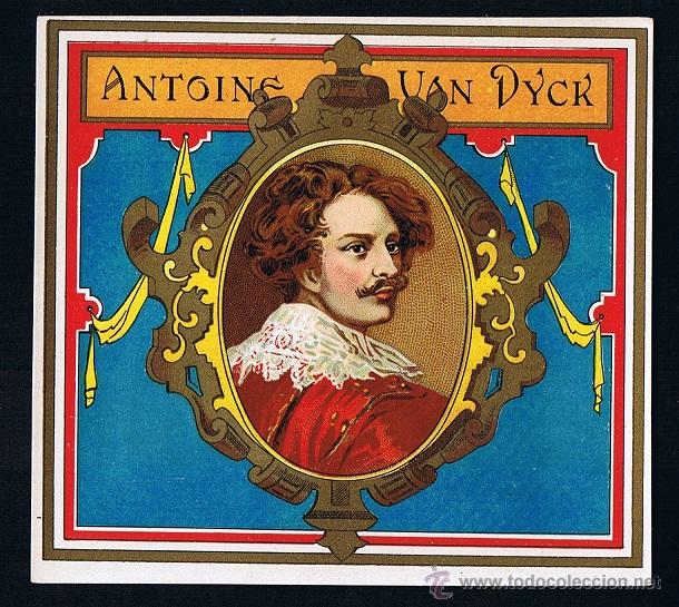 An&eacute;is de charuto de cole&ccedil;&atilde;o: HABILITACION .-PAPELETA.- TITULO: ANTOINE VAN DYCK. TEMA: HOMBRES PINTORES