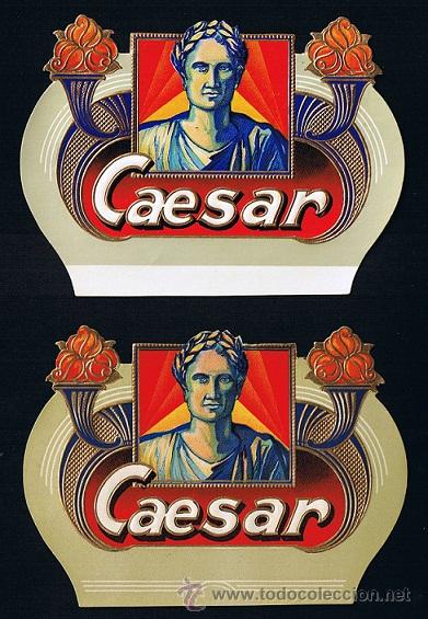 An&eacute;is de charuto de cole&ccedil;&atilde;o: HABILITACION -TAPACLAVOS .- TITULO: CAESAR. TEMA: HOMBRES, ROMANOS