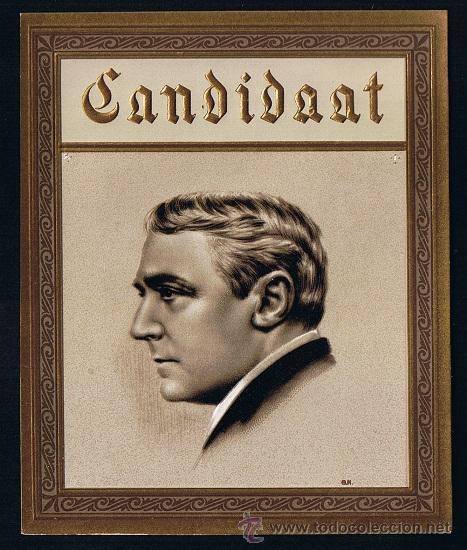 An&eacute;is de charuto de cole&ccedil;&atilde;o: HABILITACION - PAPELETA. TITULO: CANDIDAAT. TEMA: HOMBRES