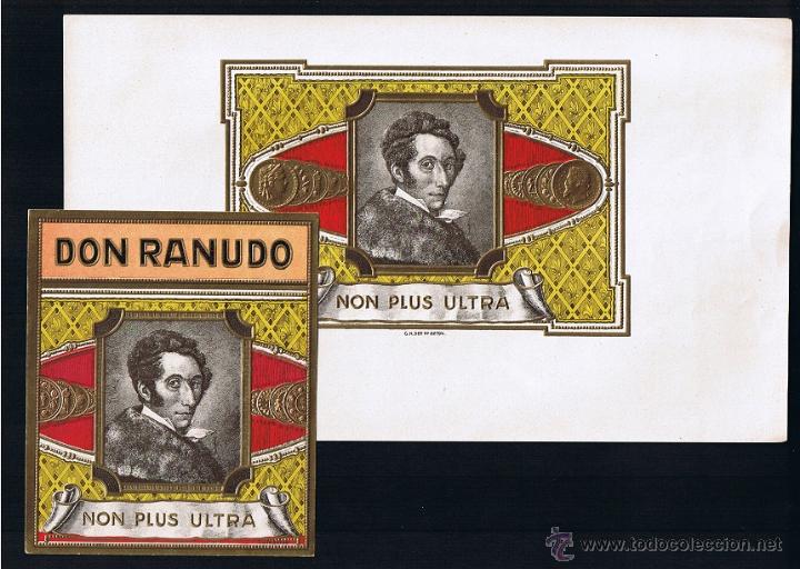 An&eacute;is de charuto de cole&ccedil;&atilde;o: HABILITACION.- VISTA + PAPELETA. TITULO: DON RANUDO. TEMA: HOMBRES