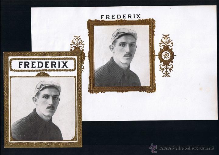 An&eacute;is de charuto de cole&ccedil;&atilde;o: HABILITACION.- VISTA + PAPELETA. TITULO: FREDERIX .- TEMA: HOMBRES, DEPORTISTAS, CICLISTA