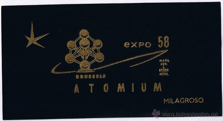 Collection cigar bands: HABILITACION - VISTA. TITULO: ATOMIUM EXPO 58. TEMA: EDIFICACIONES, MONUMENTOS