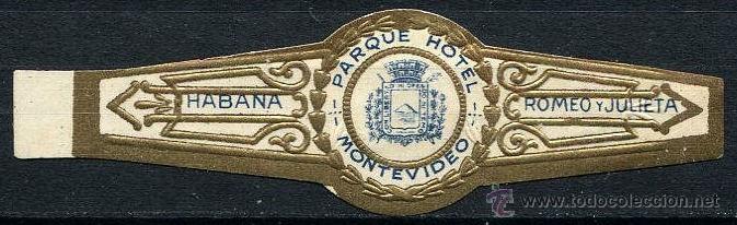 An&eacute;is de charuto de cole&ccedil;&atilde;o: VITOLA ROMEO Y JULIETA - PARQUE HOTEL MONTEVIDEO