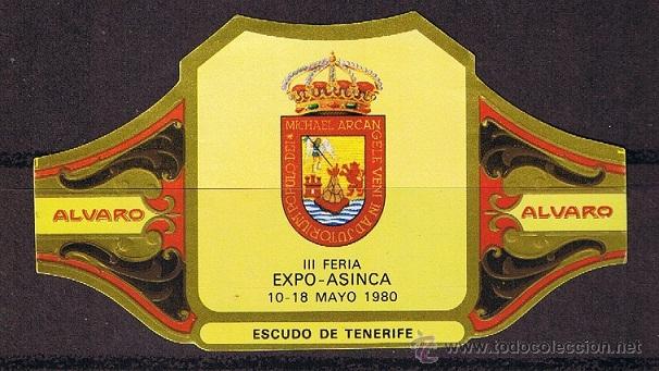 An&eacute;is de charuto de cole&ccedil;&atilde;o: ALVARO .- III FERIA EXPO ASINCA 1979 .- 1 VITOLA