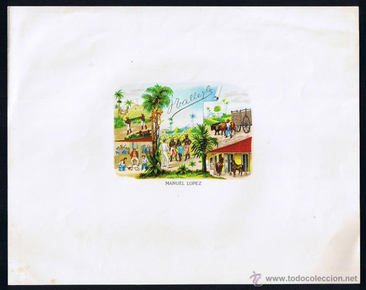 Vitolas de colecci&oacute;n: HABILITACION (CUBA).- VISTA .- TITULO: MANUEL LOPEZ