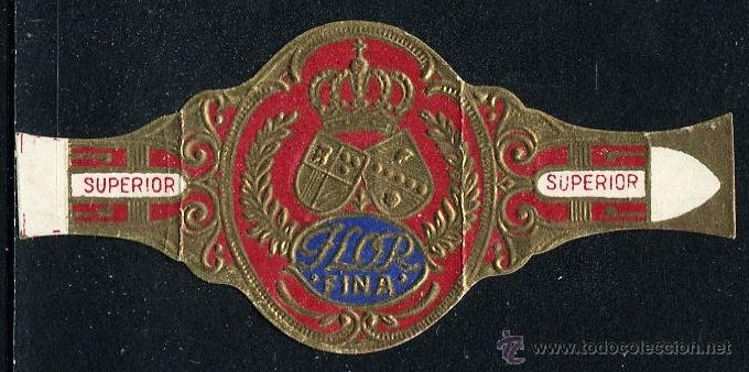 Vitolas de colecci&oacute;n: VITOLA FLOR FINA - CORONA Y DOS ESCUDOS