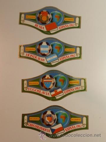 Collection cigar bands: LOTE 4 VITOLAS-ALVARO-CAMPEONATO DEL MUNDO DE FUTBOL ESPA&Ntilde;A 1982