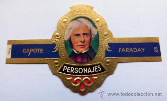Vitolas de colecci&oacute;n: Vitola puros Capote Personajes Faraday n&ordm; 23